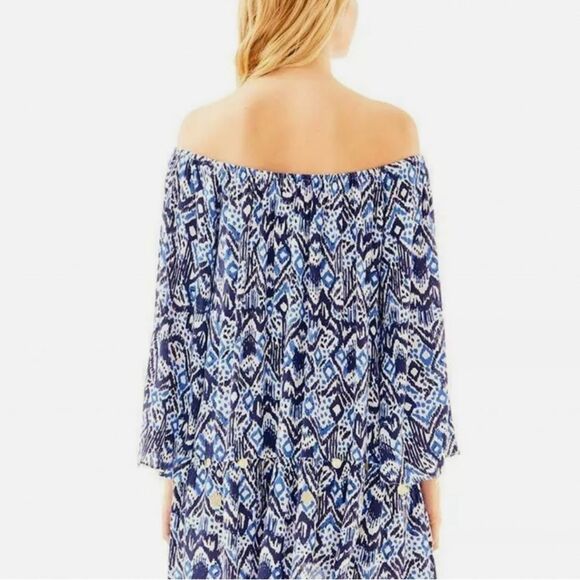 Lilly Pulitzer Delaney Tunic Dress Printed
Off Shoulder Sz L - Picture 7 of 12